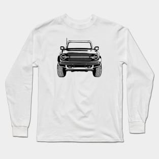 Bronco Badlands Sketch Art Long Sleeve T-Shirt